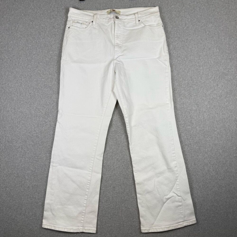 Levi's Women's Size 16M White Perfectly Slimming 512 Bootcut Jeans Stretch